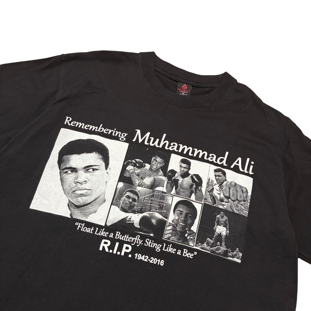 2016 Muhammad Ali Legendary Boxer memorial t-shirt black History sports